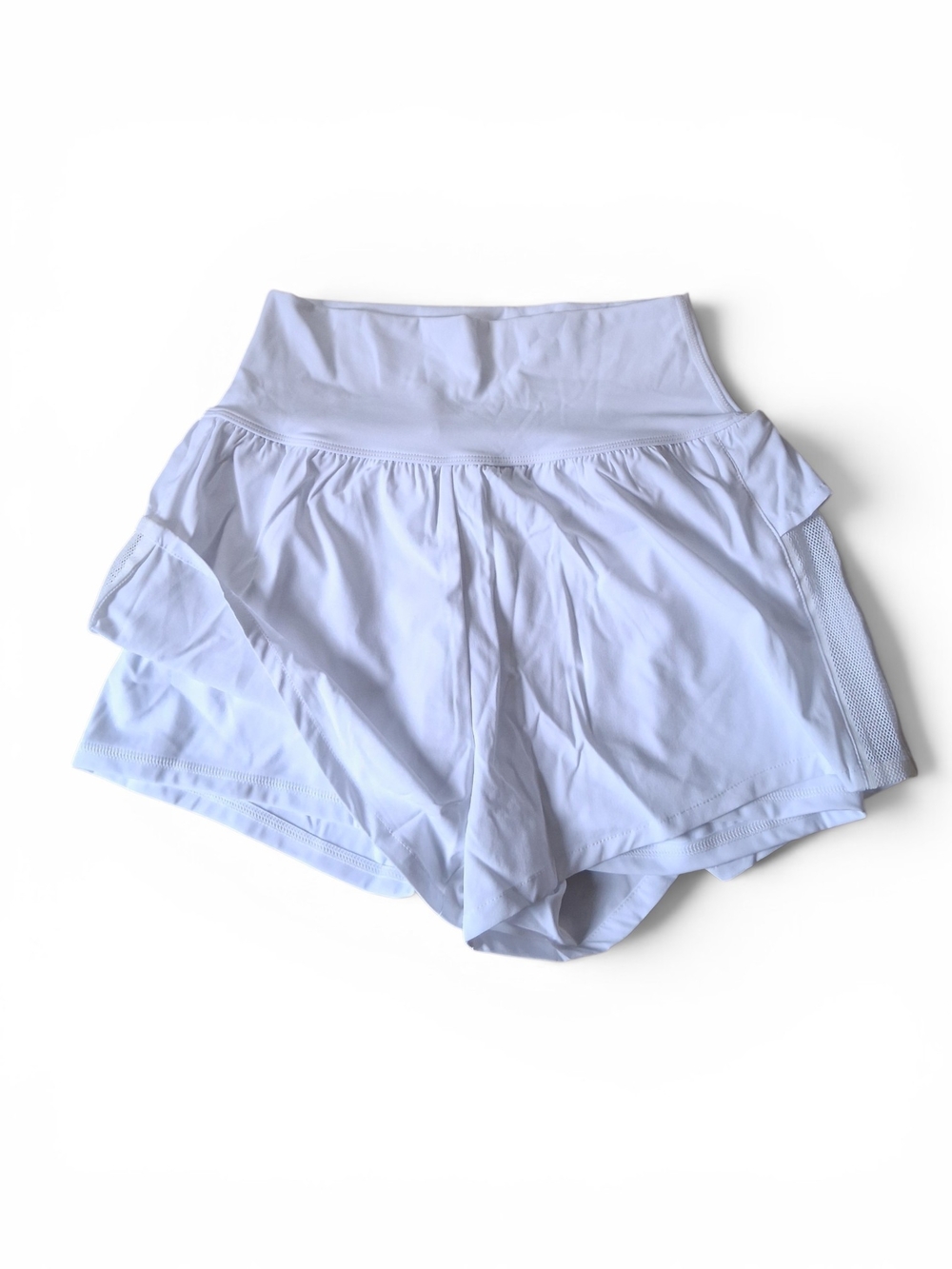 🆕️ Halara Breezeful High Waisted Ruffle Yoga Shorts Womens Small - Picture 5 of 14